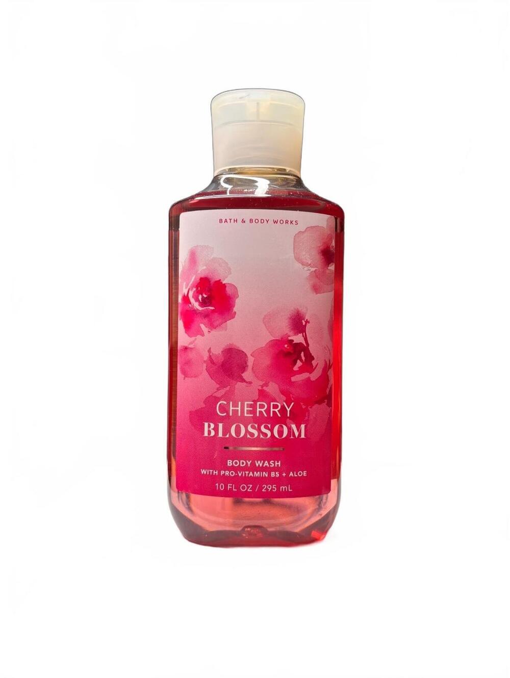 Bath & Body Works Cherry Blossom Body Wash 10oz Shower Gel Soap Vitamin B5 NEW
